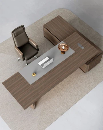 Luxury L-shaped CEO Office Table