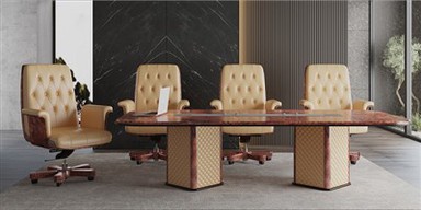 Modern Gloss Conference Table And Chairs Set