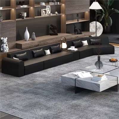 European Style Office Leather Sofa