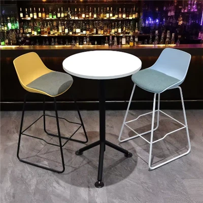 Metal Leg Steady Bar Counter Chair