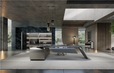 Modern L Shaped Executive Office Desk